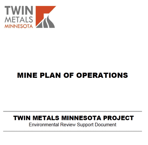 雷竞技竞猜下载Twin Metals明尼苏达MPO
